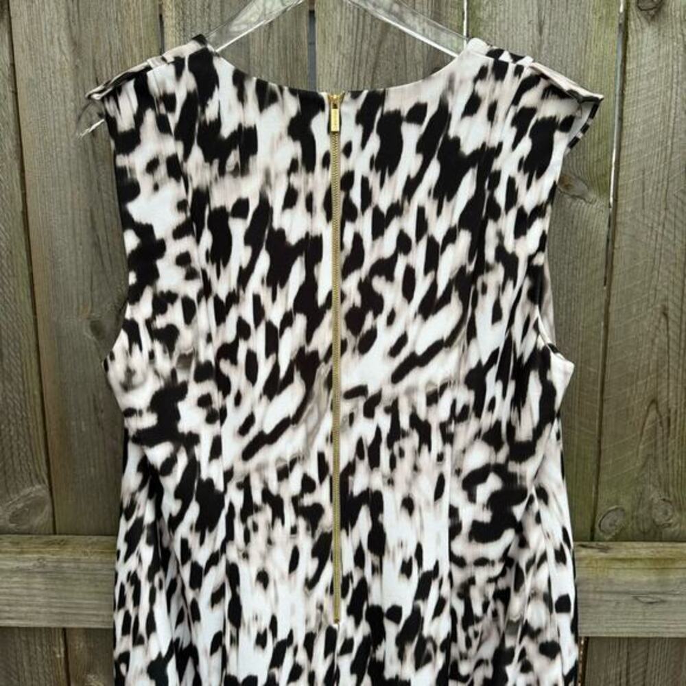 Calvin‎ Klein Dress Animal Print Shift Sleeveless Midi Size 14 W NWT Event - Picture 5 of 8